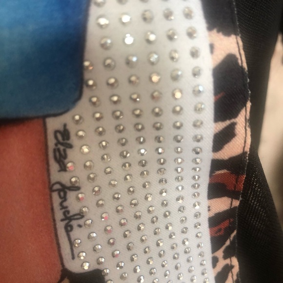 NWT RHINESTONE GRAHPIC MESH TOP - Picture 3 of 6